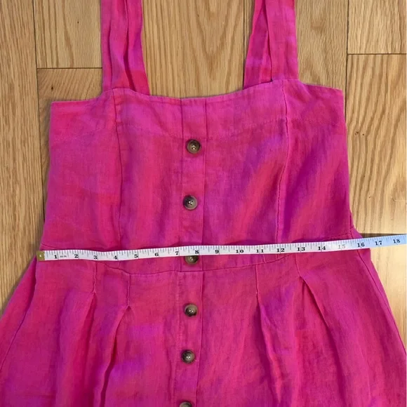 Pink Linen Dress - Picture 3 of 7